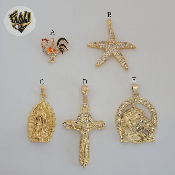 (1-2416) Gold Laminate Pendants - BGO