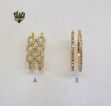 (1-2652 C-D) Gold Laminate Hoops - BGO - Fantasy World Jewelry