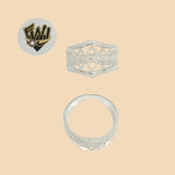 (2-5037) 925 Sterling Silver - Alternative Flower Ring - Fantasy World Jewelry