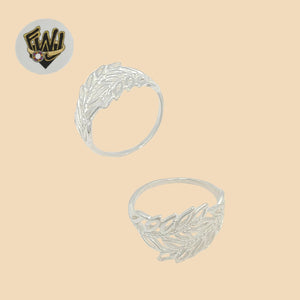 (2-5026) 925 Sterling Silver - Leaf Ring - Fantasy World Jewelry