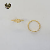 (1-3040-2) Gold Laminate - Hamsa Hand Ring - BGF