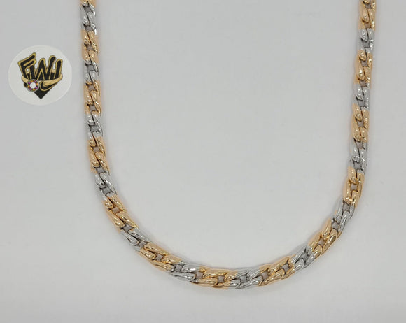 (1-1688) Gold Laminate - 6.5mm Alternative Link Chain - BGO - Fantasy World Jewelry