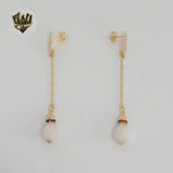 (1-1240-1) Gold Laminate - Long Earrings - BGF