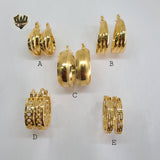 (1-2705) Gold Laminate Hoops - BGO - Fantasy World Jewelry