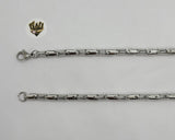 (4-3185) Stainless Steel - 4.5mm Alternative Link Chain - 24" - Fantasy World Jewelry
