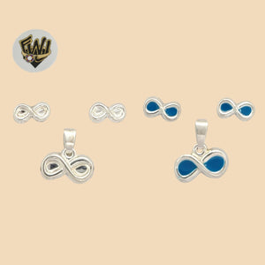 (2-6730) 925 Sterling Silver - Infinity Set. - Fantasy World Jewelry