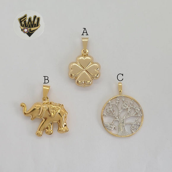 (1-2257-3) Gold Laminate Pendants - BGF