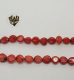 (MBEAD-114-1) 8mm Coral Beads - Fantasy World Jewelry