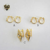 (1-2614) Gold Laminate Hoops- BGO - Fantasy World Jewelry