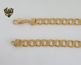 (1-1827) Gold Laminate - 10.5mm Curb Link Chain - BGO