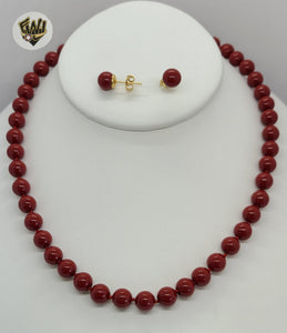 (MSET-06) Gold Laminate - Mallorca Pearls Set - BGF - Fantasy World Jewelry