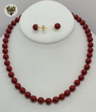 (MSET-06) Gold Laminate - Mallorca Pearls Set - BGF - Fantasy World Jewelry