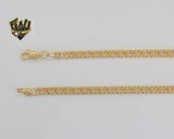 (1-1740) Gold Laminate - 4.5mm Curb Double Link Chain - BGF