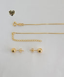 (1-6064) Gold Laminate- Balls Set - BGF - Fantasy World Jewelry