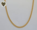 (1-1740) Gold Laminate - 4.5mm Curb Double Link Chain - BGF