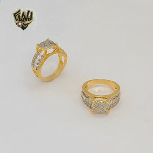 (1-3145) Gold Laminate - Zircon Ring - BGO