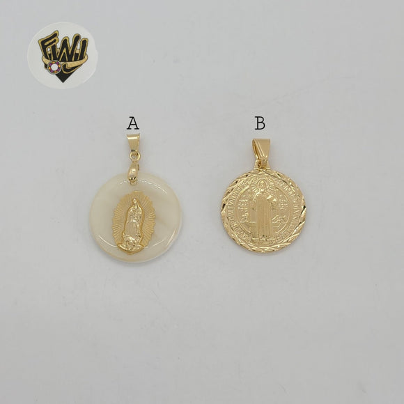 (1-2408) Gold Laminate - Religious Pendants - BGF