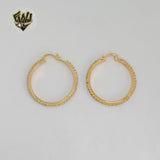 (1-2671-2) Gold Laminate - Zircon Medium Hoops - BGO