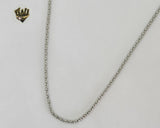 (4-3110) Stainless Steel - 2.5mm Popcorn Link Chain. - Fantasy World Jewelry