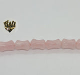 (MBEAD-176) 7mm Quarzo Rosado Beads - Fantasy World Jewelry