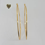 (1-2808) Gold Laminate - Plain Hoops - BGO - Fantasy World Jewelry