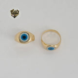 (1-3063) Gold Laminate - Evil Eye Ring - BGF - Fantasy World Jewelry