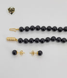 (MSET-04) Gold Laminate - Mallorca Pearls Set - BGF - Fantasy World Jewelry