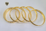 (1-4012) Gold Laminate - 7mm D/C Bangles - BGO - Fantasy World Jewelry