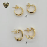 (1-2614-C) Gold Laminate Hoops- BGF - Fantasy World Jewelry
