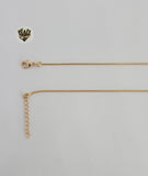 (1-6469) Gold Laminate - Adjustable Heart Necklace - BGO - Fantasy World Jewelry