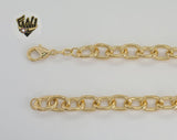 (1-1730) Laminado de oro - Cadena de eslabones Rolo de 8,5 mm - BGF
