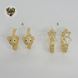 (1-2982-6) Gold Laminate - Teddy Bear Hoops - BGO