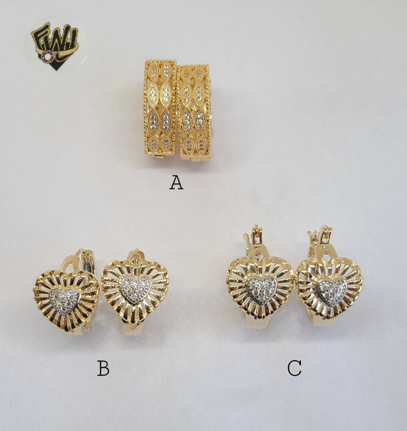 (1-2651-1 G-I) Gold Laminate Hoops - BGO - Fantasy World Jewelry
