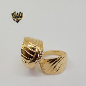 (1-3015) Gold Laminate - Ring with Design - BGO - Fantasy World Jewelry