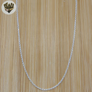 (2-8046) 925 Sterling Silver - 1.4mm Open Rolo Link Chains. - Fantasy World Jewelry
