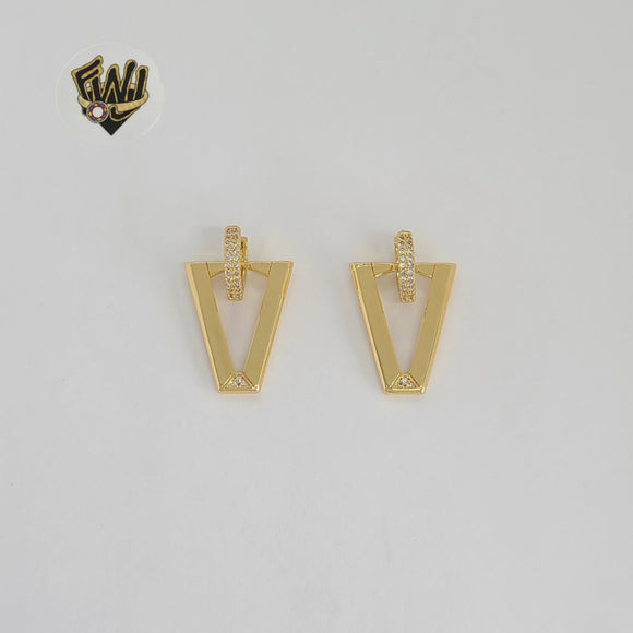 (1-2682-2) Gold Lamined - Hoops Earrings - BGO