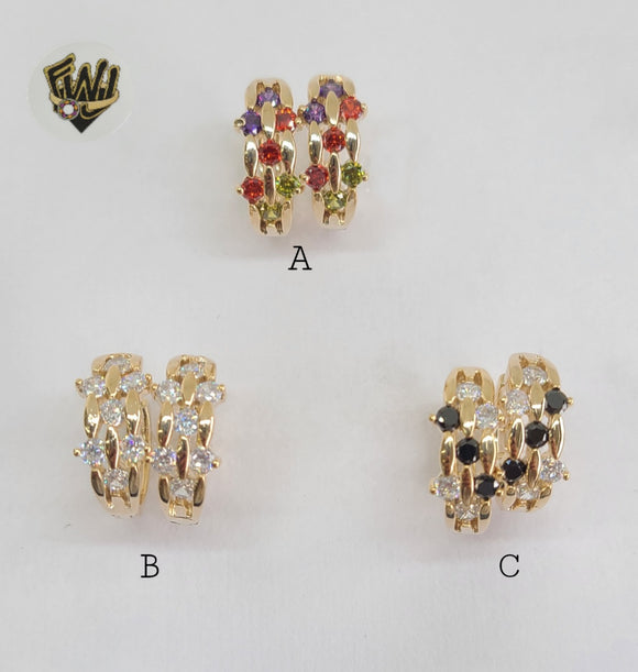 (1-2665-B) Gold Laminate Hoops - BGO - Fantasy World Jewelry