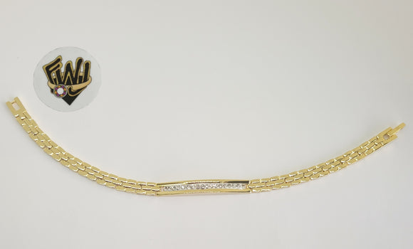 (1-0849) Gold Laminate - 6mm Alternative Bracelet - 7.5