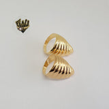 (1-3049) Gold Laminate-Shell Ring - BGF - Fantasy World Jewelry