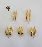 (1-2600) Gold Laminate Hoops - BGO - Fantasy World Jewelry