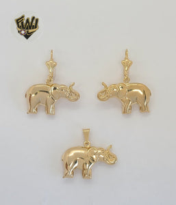 (1-6105) Laminado Oro - Set Elefantes - BGF