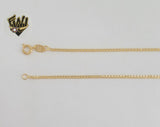 (1-1765) Laminado de oro - Cadena de eslabones curvos de 2 mm - BGF