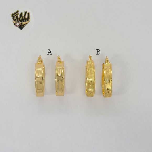 (1-2604-1) Laminado Oro - Aros con Diseño - BGO