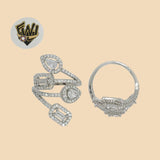 (2-5122) 925 Sterling Silver - Zircon Stone Ring - Fantasy World Jewelry