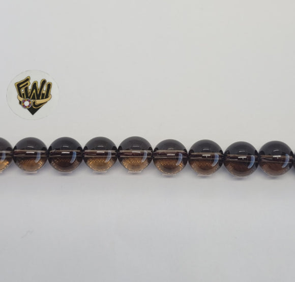 (MBEAD-183) 10mm Quarzo Redondo Beads - Fantasy World Jewelry