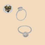 (2-5086) 925 Sterling Silver - Zircon Stone Ring - Fantasy World Jewelry
