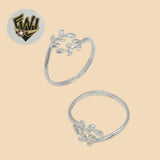 (2-5007) 925 Sterling Silver - Leaf Ring - Fantasy World Jewelry