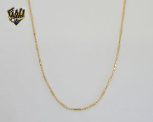 (1-1553) Gold Laminate - 1.5mm Beads Link Chain - BGF