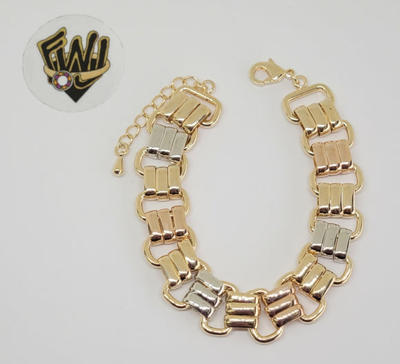 (1-0822) Gold Laminate - 14mm Alternative Bracelet - 7