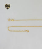 (1-6305-1) Laminado de oro - Collar de herradura con eslabones Rolo - 18" - BGF